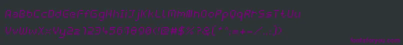 WebpixelBitmapItalic Font – Purple Fonts on Black Background