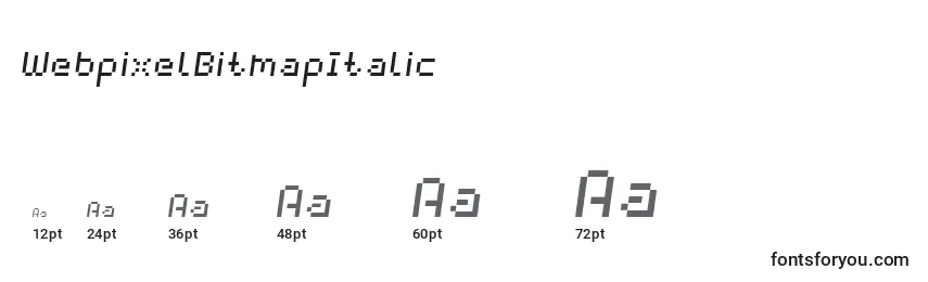 WebpixelBitmapItalic font sizes