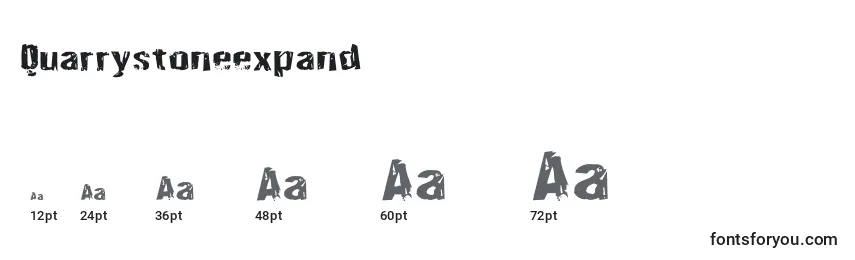 Quarrystoneexpand Font Sizes