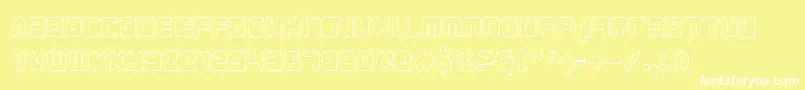 Youngtechs3D Font – White Fonts on Yellow Background