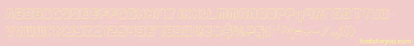 Youngtechs3D Font – Yellow Fonts on Pink Background