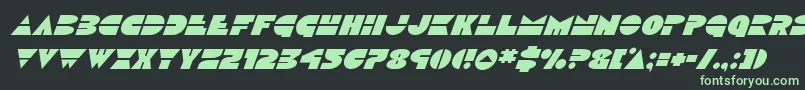 Discoducksuperital Font – Green Fonts on Black Background