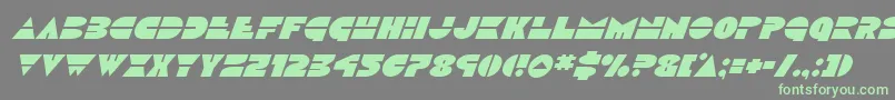 Discoducksuperital Font – Green Fonts on Gray Background