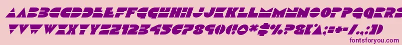 Discoducksuperital Font – Purple Fonts on Pink Background