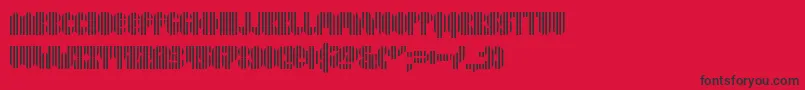 Pyrsing Font – Black Fonts on Red Background