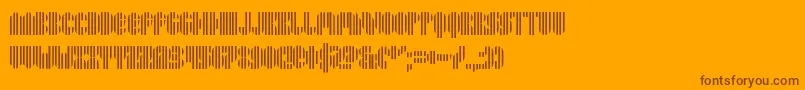 Weitere Informationen zur Pyrsing-Schriftart Pyrsing-Schriftart – Braune Schriften auf orangefarbenem Hintergrund
