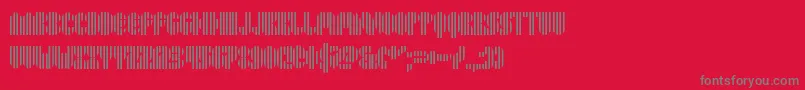 fuente Pyrsing – Fuentes Grises Sobre Fondo Rojo