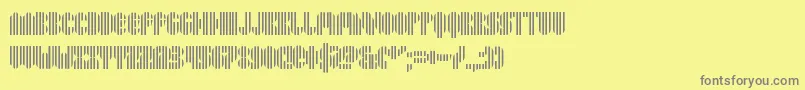 Weitere Informationen zur Pyrsing-Schriftart Pyrsing-Schriftart – Graue Schriften auf gelbem Hintergrund