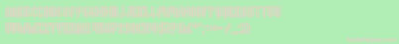 Weitere Informationen zur Pyrsing-Schriftart Pyrsing-Schriftart – Rosa Schriften auf grünem Hintergrund