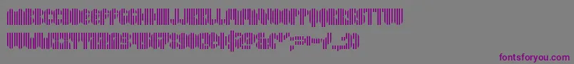 Pyrsing-fontti – violetit fontit harmaalla taustalla