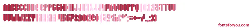 フォントPyrsing – 白い背景に赤い文字