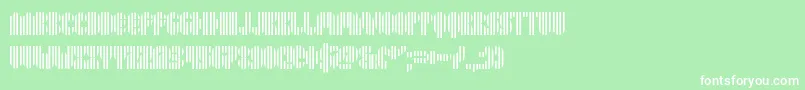 Pyrsing Font – White Fonts on Green Background