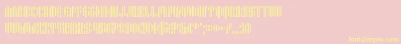 En savoir plus sur la police Pyrsing Police Pyrsing – polices jaunes sur fond rose