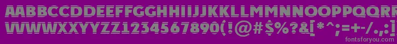 Шрифт APlakattitulhlstrExtrabold – серые шрифты на фиолетовом фоне