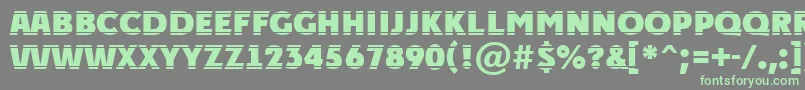 APlakattitulhlstrExtrabold Font – Green Fonts on Gray Background