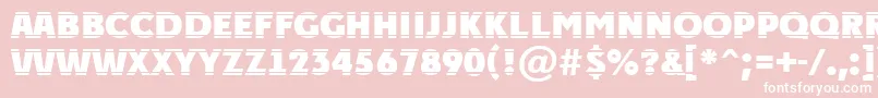 APlakattitulhlstrExtrabold Font – White Fonts on Pink Background