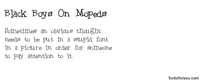 Black Boys On Mopeds Font