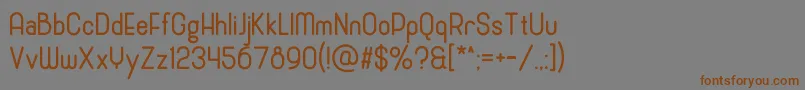 CronusRound Font – Brown Fonts on Gray Background