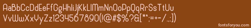 Шрифт CronusRound – розовые шрифты на коричневом фоне