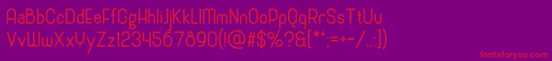CronusRound Font – Red Fonts on Purple Background