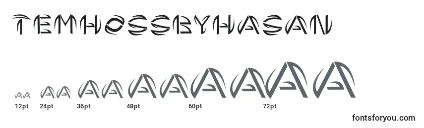 TemhossByHasan Font Sizes