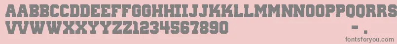 WantedM54フォントについての詳細 フォントWantedM54 – ピンクの背景に灰色の文字