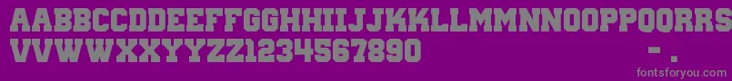 WantedM54 Font – Gray Fonts on Purple Background