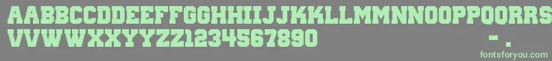WantedM54 Font – Green Fonts on Gray Background