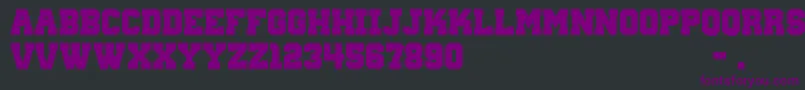 Шрифт WantedM54 – фиолетовые шрифты на чёрном фоне