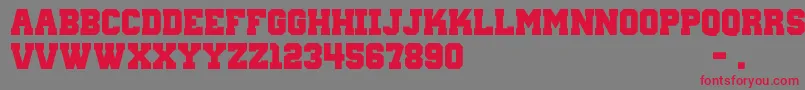 WantedM54 Font – Red Fonts on Gray Background
