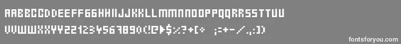 フォントErnest – 灰色の背景に白い文字