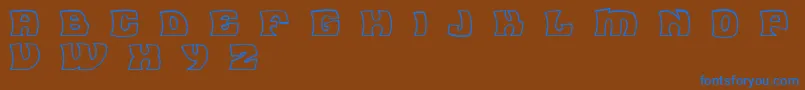 More about FleaMarketOutlineBc Font FleaMarketOutlineBc Font – Blue Fonts on Brown Background