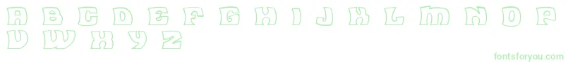 FleaMarketOutlineBc Font – Green Fonts on White Background