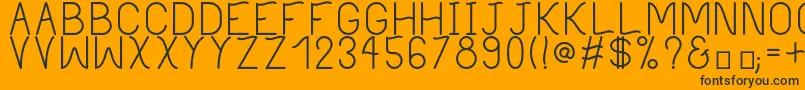 PhilippineRegular Font – Black Fonts on Orange Background