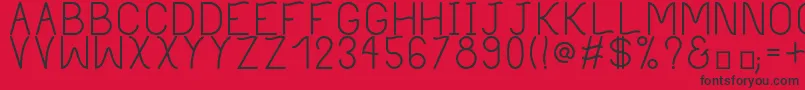 PhilippineRegular Font – Black Fonts on Red Background