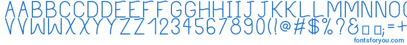 PhilippineRegular Font – Blue Fonts on White Background