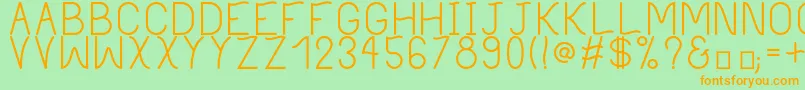 PhilippineRegular Font – Orange Fonts on Green Background