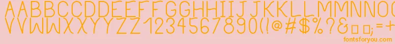 PhilippineRegular Font – Orange Fonts on Pink Background