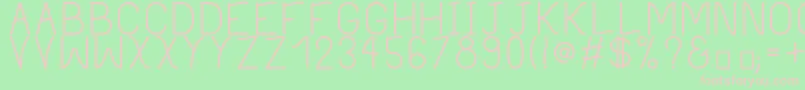 PhilippineRegular Font – Pink Fonts on Green Background