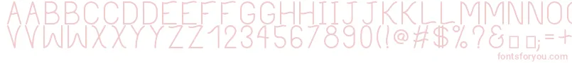 PhilippineRegular Font – Pink Fonts on White Background