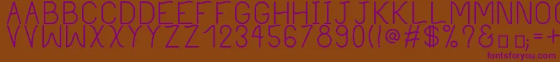 PhilippineRegular Font – Purple Fonts on Brown Background