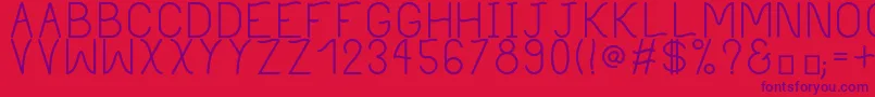 PhilippineRegular Font – Purple Fonts on Red Background