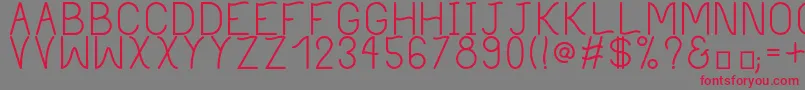 PhilippineRegular Font – Red Fonts on Gray Background