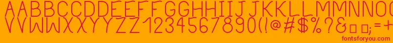 PhilippineRegular Font – Red Fonts on Orange Background