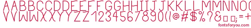 PhilippineRegular Font – Red Fonts on White Background