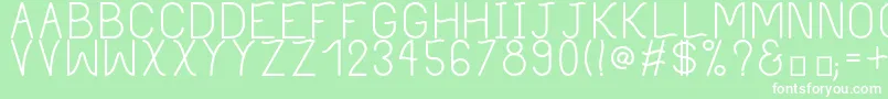 PhilippineRegular Font – White Fonts on Green Background