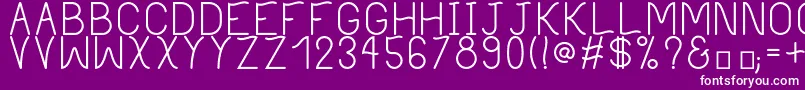 PhilippineRegular Font – White Fonts on Purple Background