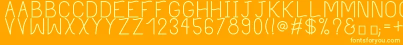 PhilippineRegular Font – Yellow Fonts on Orange Background