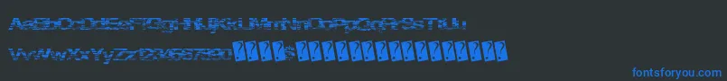 fuente Springparty – Fuentes Azules Sobre Fondo Negro