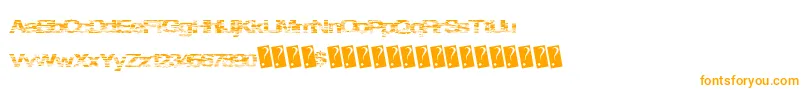 Springparty Font – Orange Fonts on White Background